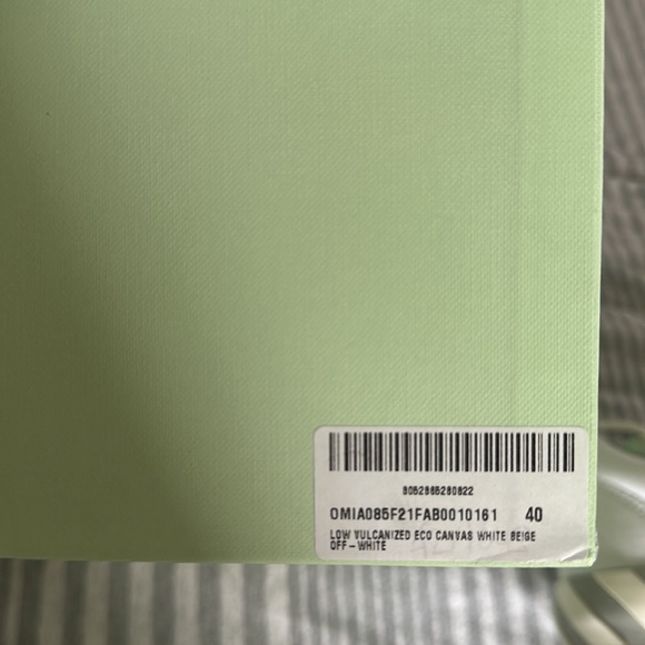 Off- White Vulcanized Eco Canvas Sneakers - Picture 10 of 16